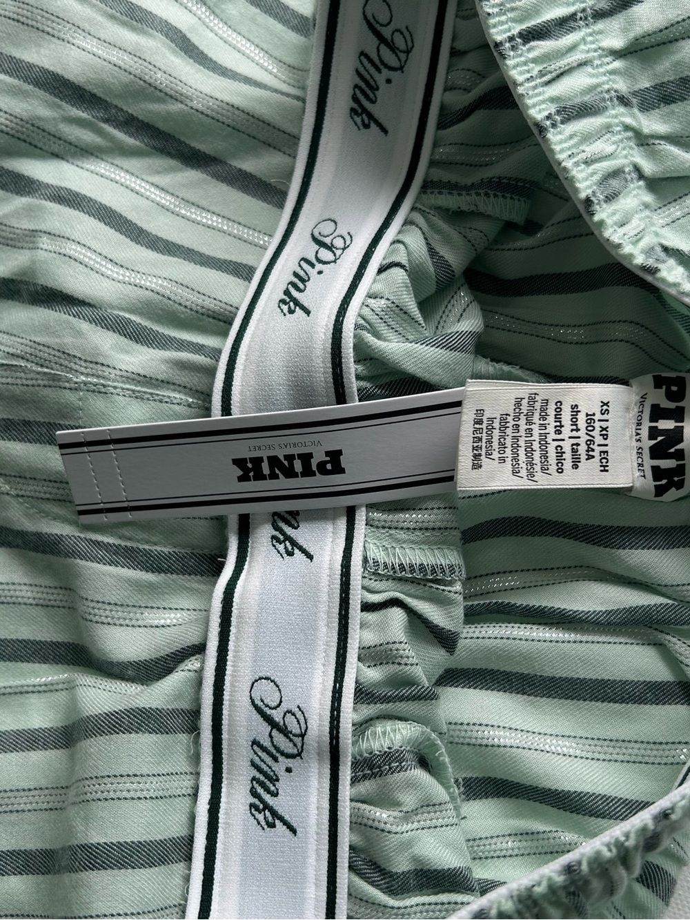 Victoria's Secret Green Striped Lounge Pants - Picture 3 of 5